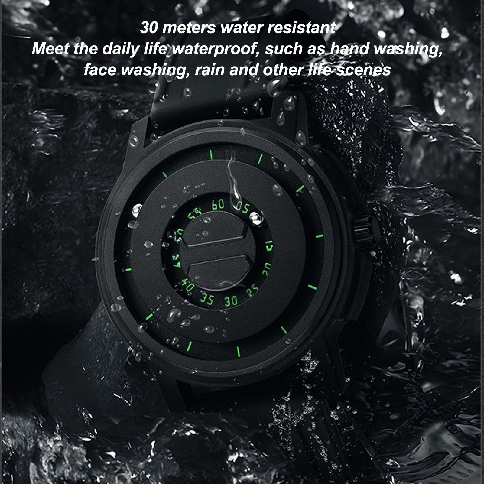 Orologio a Levitazione Magnetica Design Accattivante Movimento Al Quarzo Ad Alta Precisione per Uomo Moda Unica Impermeabile 30 Metri