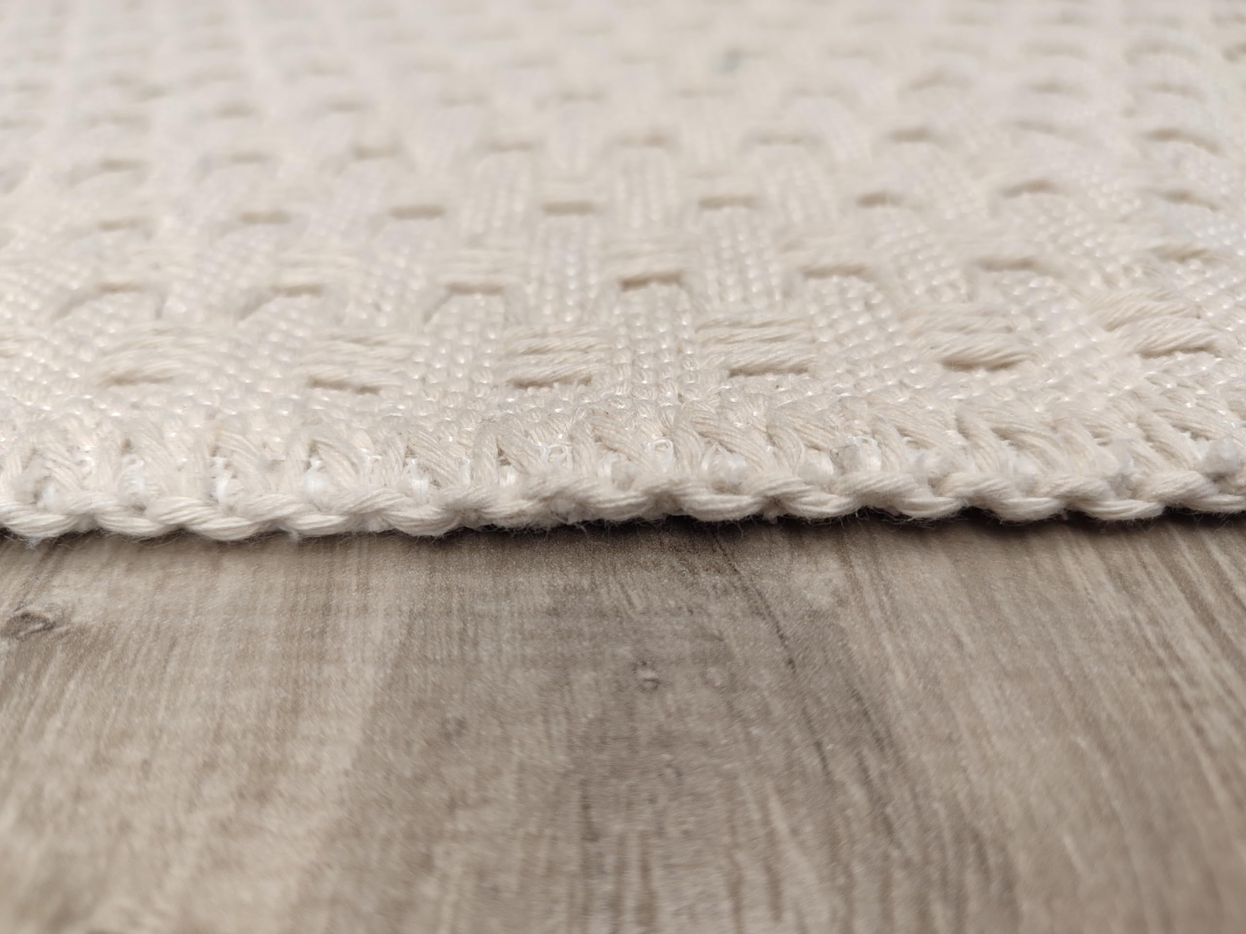 Home My Own | Läufer für die Küche, rutschfest, waschbar, kurzflorig, saugfähig, für Bad oder Wohnzimmer, 100 % recycelte Baumwolle, moderner Teppich, maschinenwaschbar, Größe: 80 x 150 cm