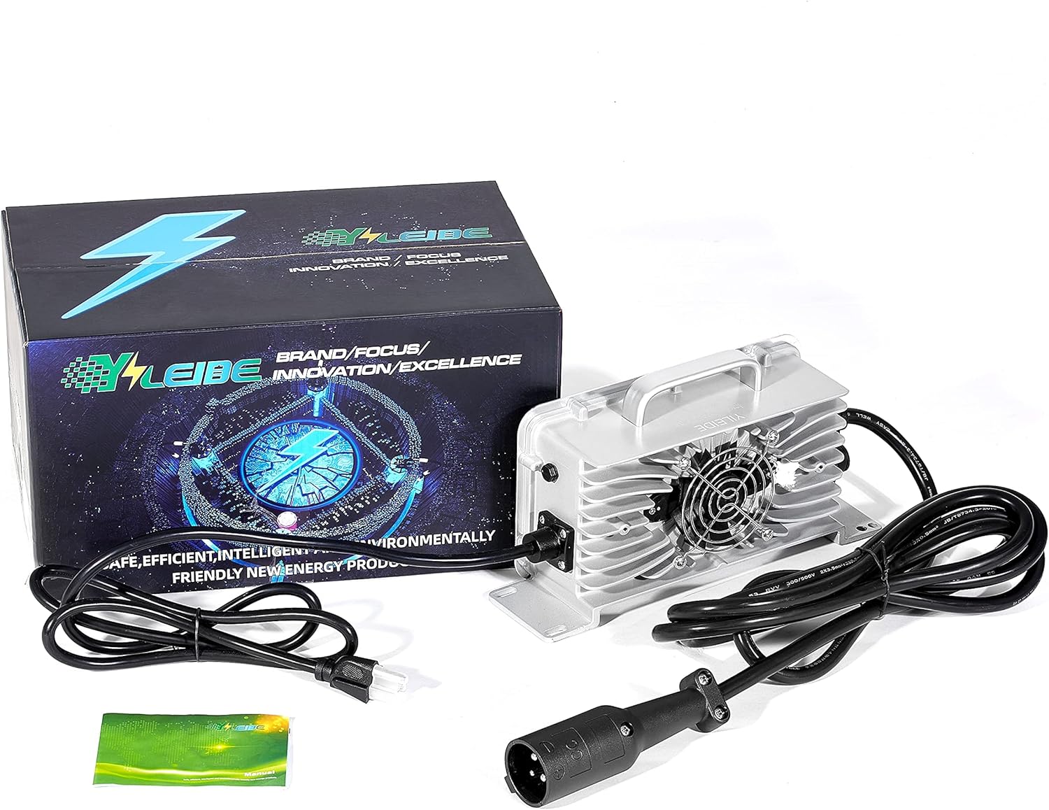 Exclusive Discount 50% Price YILEIDE 48V15A Aluminium Casting Golf cart Battery Charger with 3-pin Circular Plug for 48V Club Car Golf carts Black Friday - 70% OFF YILEIDE 48V15A Aluminium Casting Golf cart Battery Charger with 3-pin Circular Plug for 48V Club Car Golf carts