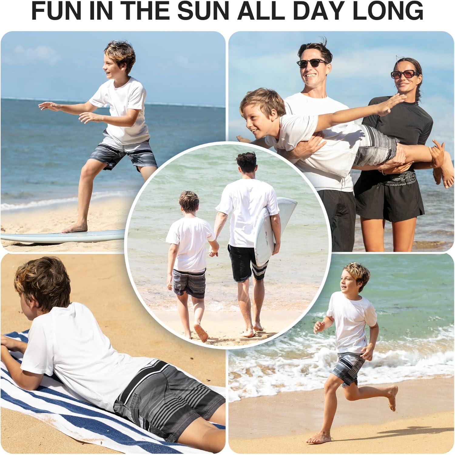 Kanu Surf Boys Avalon Quick Dry UPF 50+ Beach Swim Trunk - Image 5