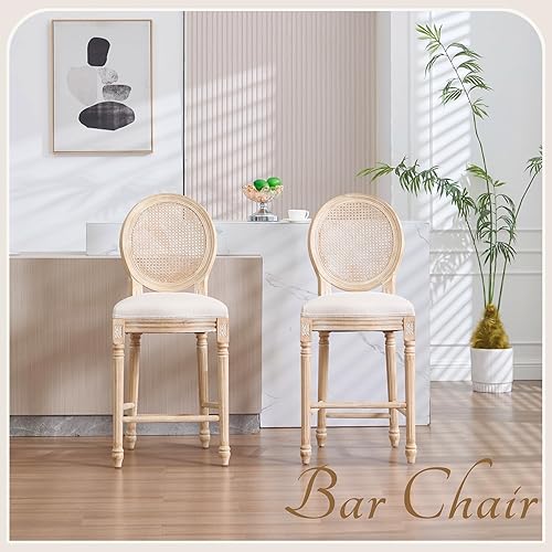 Miniatura 9 de Juego de 2 sillas de comedor, juegos de mesa y sillas con respaldo redondo, sillas apilables tapizadas para sala de estar, cocina, restaurante,