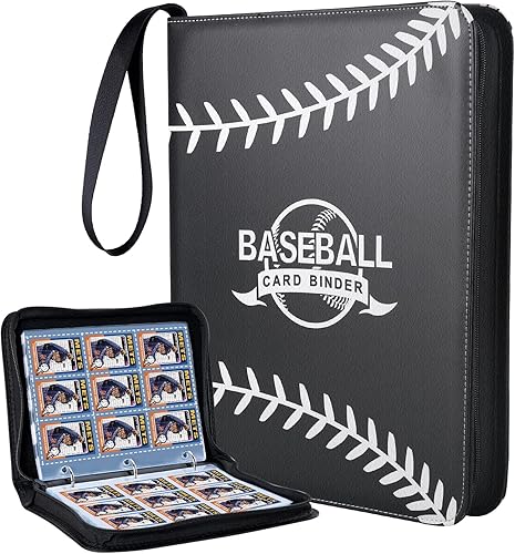 Miniatura 1 de XQ XIAO QIAO Carpeta de tarjetas de béisbol con 9 bolsillos y 720 unidades protectores de fundas para carpetas de tarjetas comerciales álbumes de