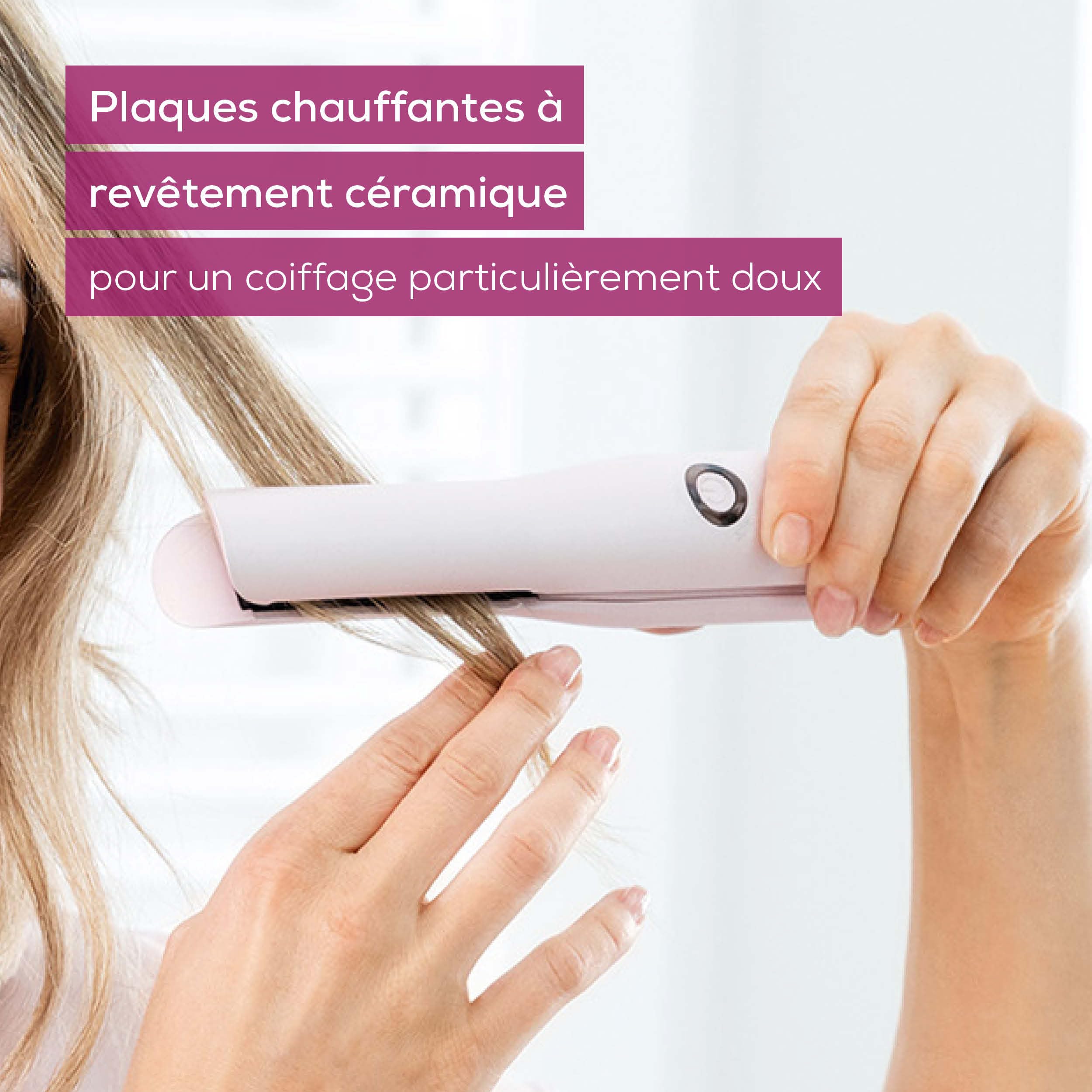 Beurer HS 20 Fer à lisser rechargeable sans fil avec câble de chargement USB, 3 réglages de température à chauffage rapide et housse résistante à la chaleur, idéal pour les voyages
