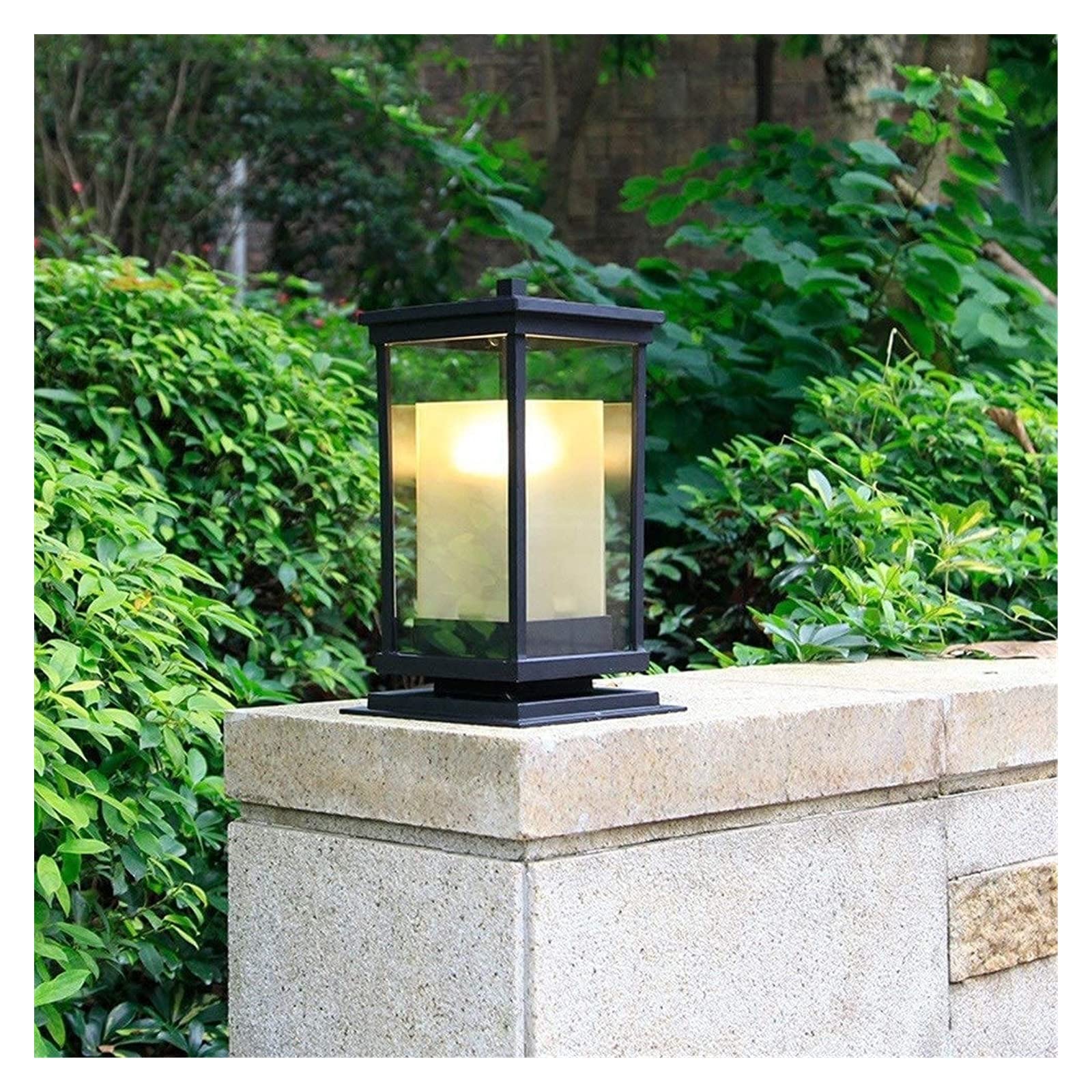Lampione luminoso da cortile Lampada da palo in lega di alluminio Lampada da esterno impermeabile antiruggine Lampada da giardino moderna Decorazione per piscina Lanterna stradale Lampione stradale