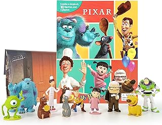 Disney Pixar My Busy Books - Storybook, 10 figurines, playmat