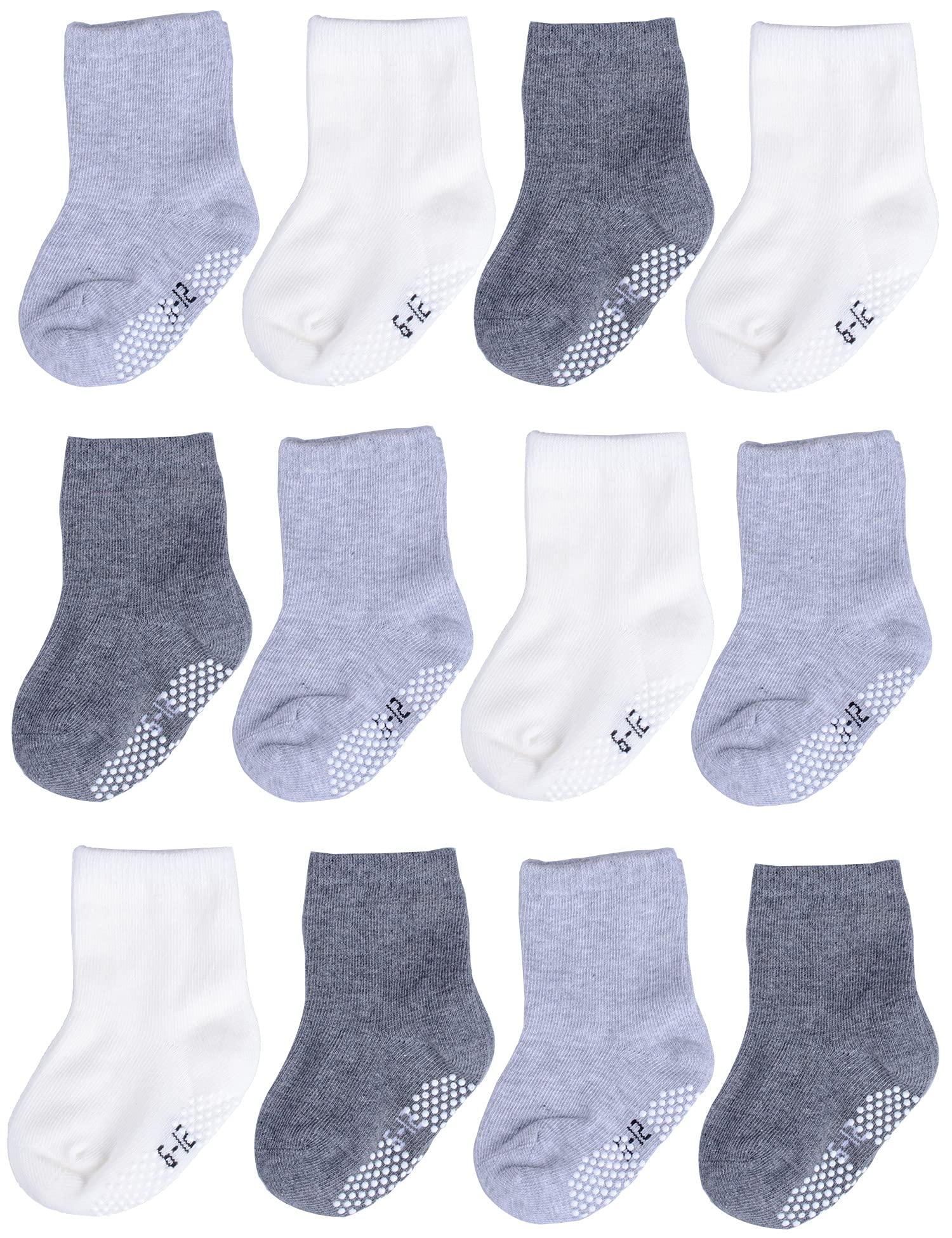 T.H.L.S Unisex-Baby-Socken, nahtlos, rutschfest, Baumwolle, Crew-Socken für Mädchen, Jungen, Kleinkinder, Kinder