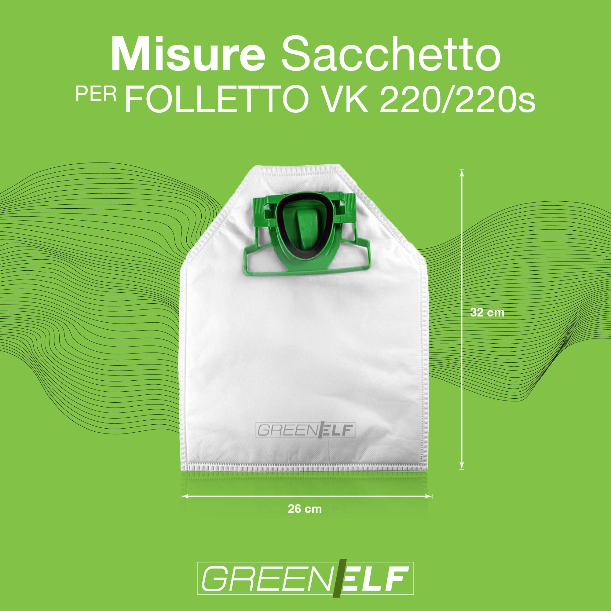 18 Sacchetti Per Aspirapolvere Folletto VK 200-220S - Ricambi Compatibili - Foto 14