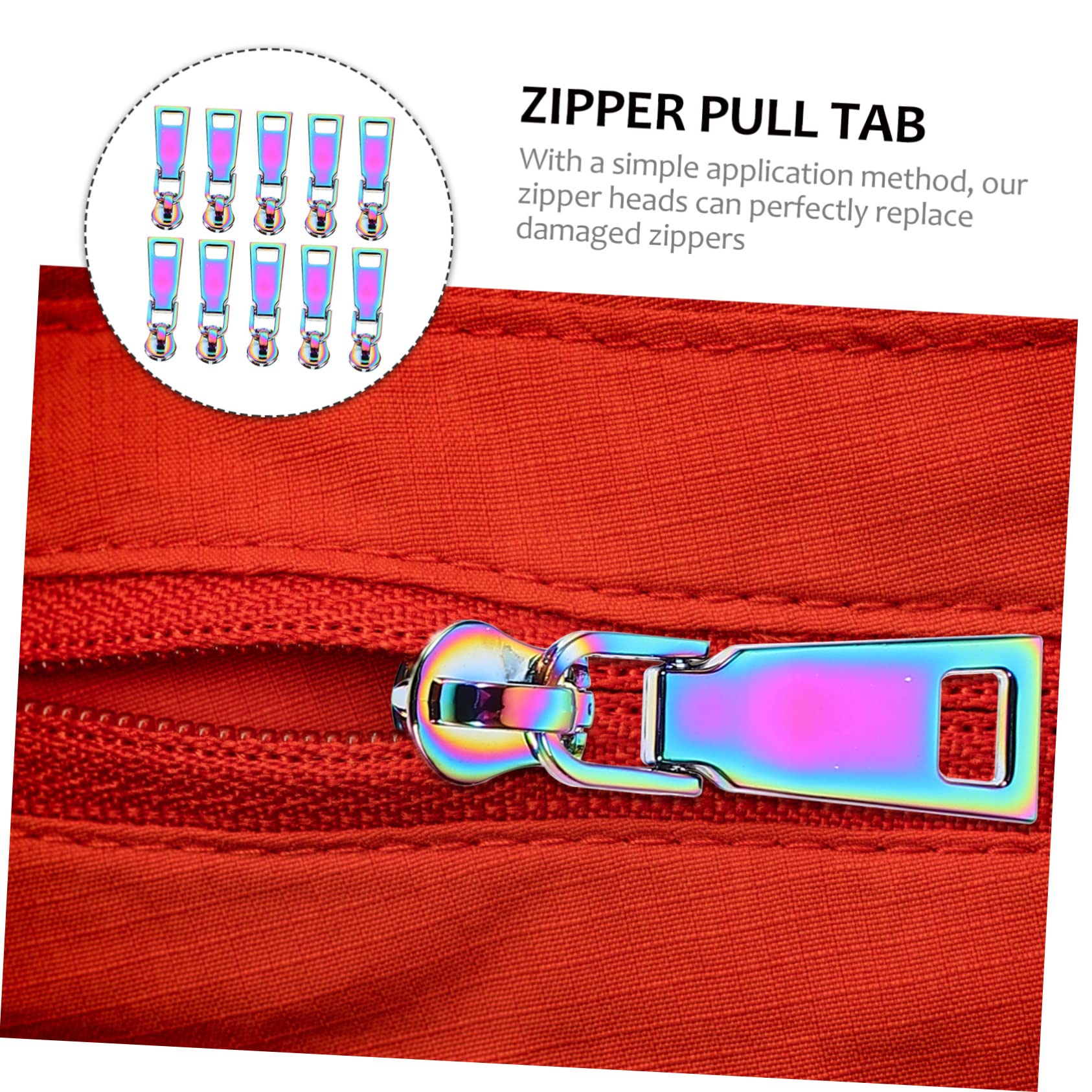 Operitacx 30piezas Zipper Pullers Para Ropa y Equipaje Reemplazo Práctico De Tiradores De Para Mochilas y Accesorios De Moda