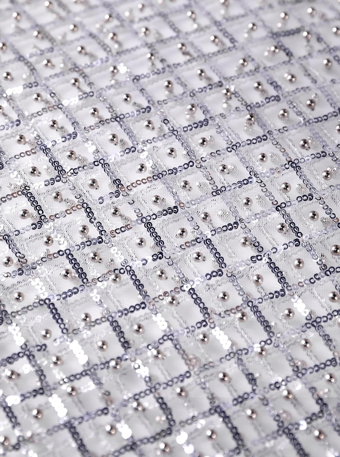 Remidoo Women Sparkly Rhinestone Mesh Crop Top See Through Short Sleeve Cropped Shirt - Image 5