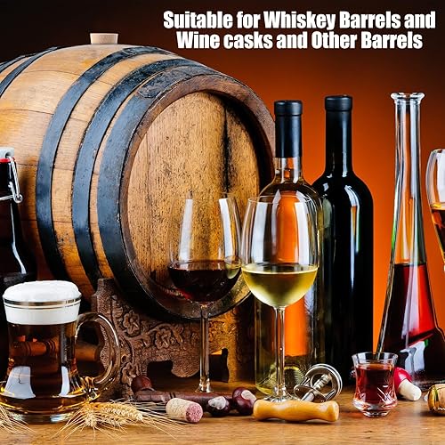 Miniatura 5 de Barydat 24 unidades de barril de vino bourbon de 2 pulgadas barril barril Bung tapón de madera para vino tapón de corcho para botella de cerveza,