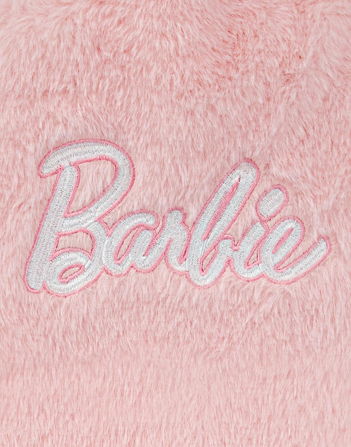 Barbie Womens Hot Water Bottle | Ladies & Girls Pink Furry Heat Pad | Insulated Plush Accessory | Gift for Adults & Children