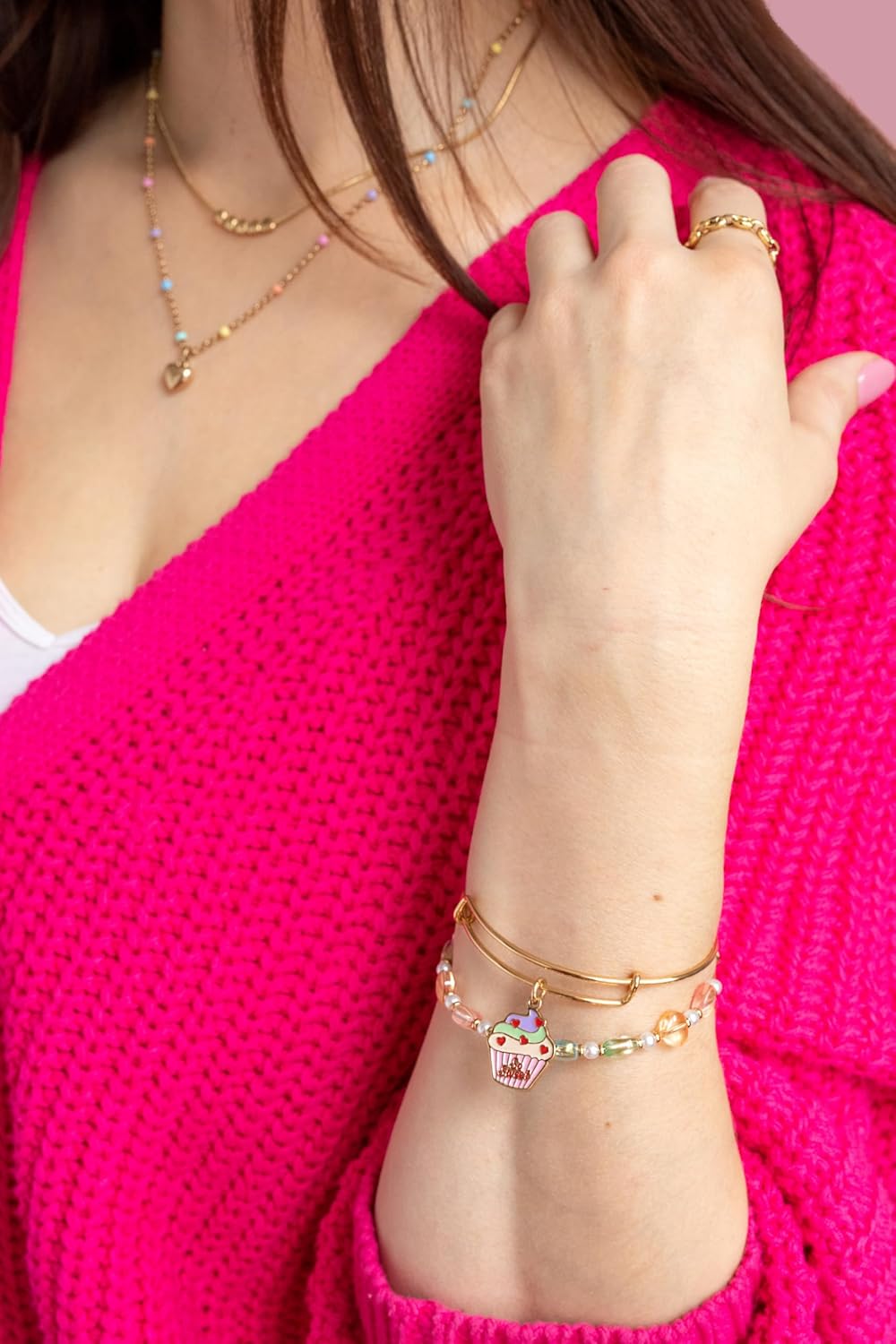 Alex and Ani Colorful Heart Beaded Bangle - Image 4