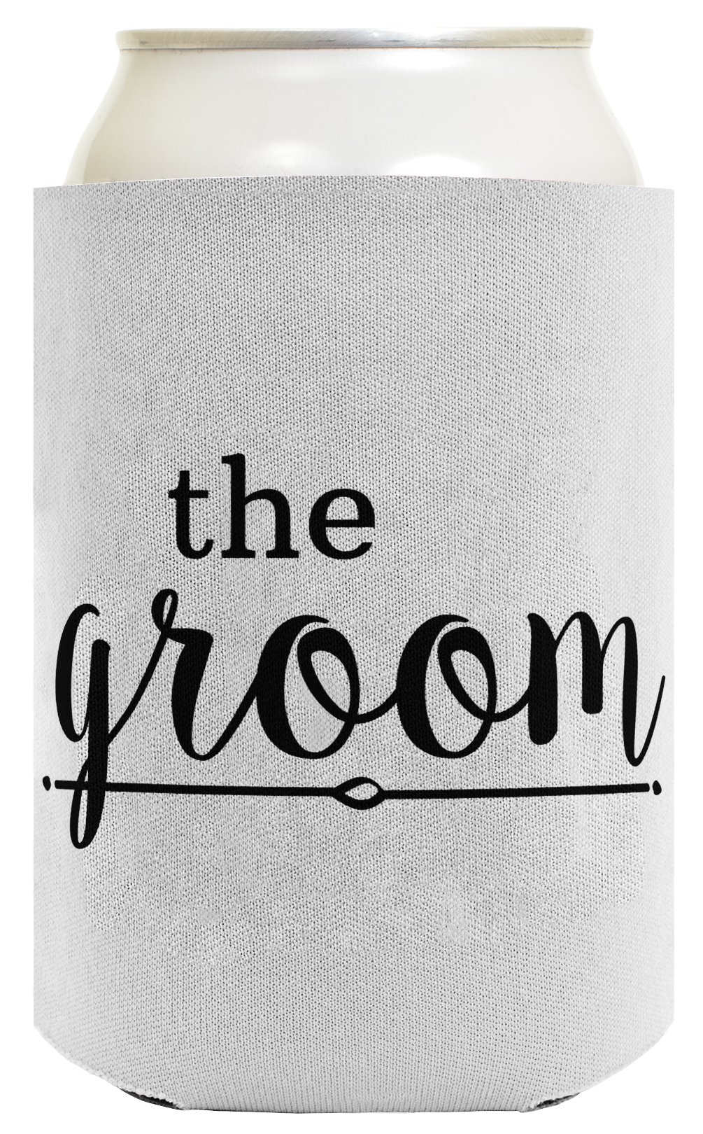 Bridal Shower Gifts Bride & Groom Wedding Gifts 2 Pack Can Coolie Drink Coolers Coolies White