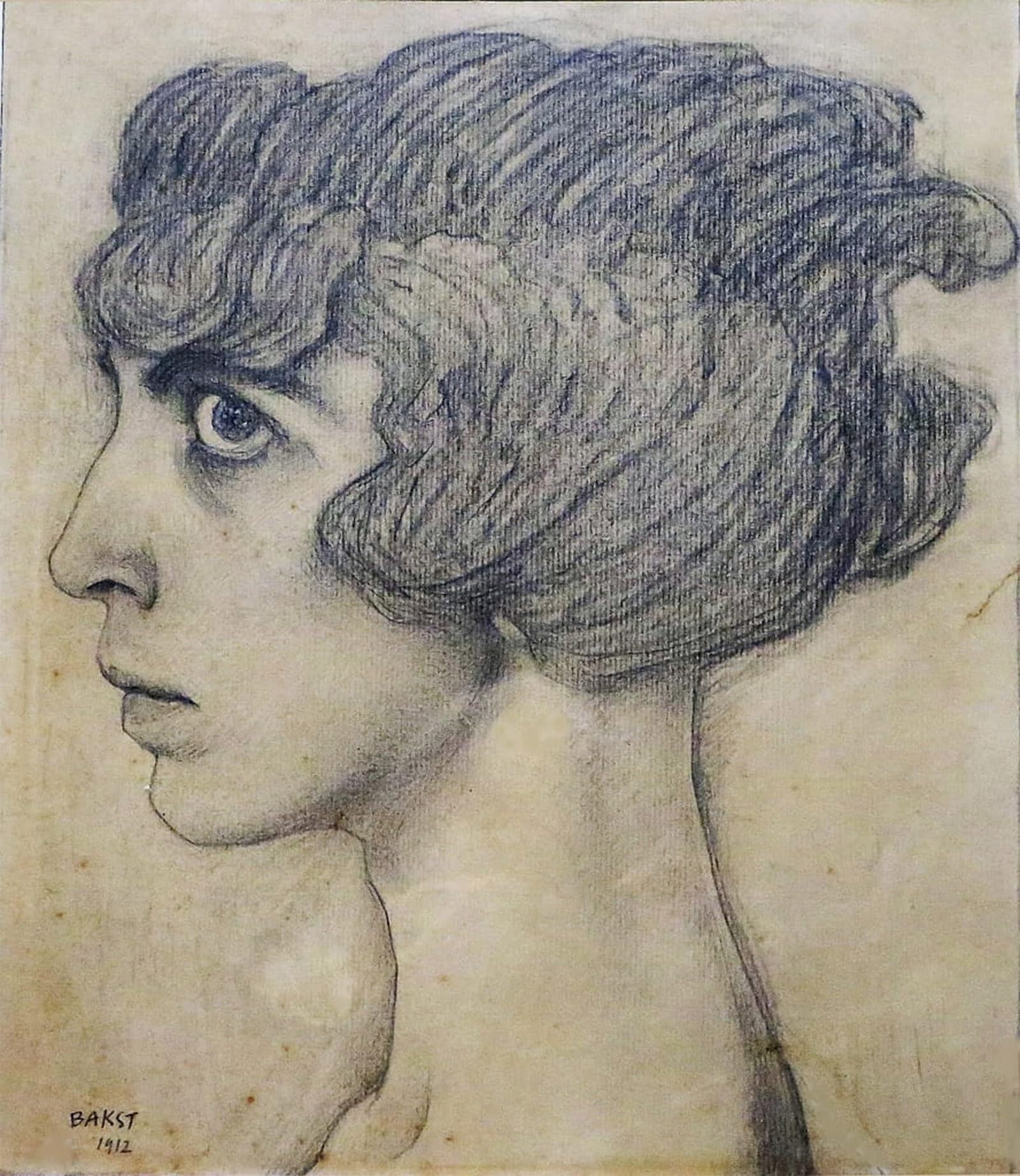 ARTXLXXBN Famous Prints Artwork Pictures Poster Painting Art Portrait of Luisa Casati by Leon Bakst Artwork Landscape Pictures for Home Decor 60x90cm