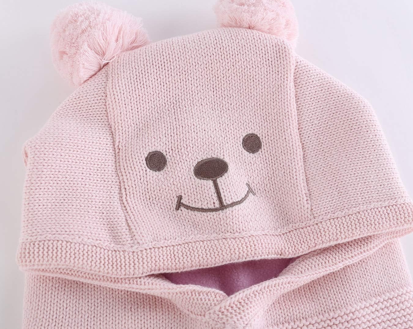 LLmoway Baby Toddler Kids Winter Hats Warm Windproof Knit Scarf Hood Fleece Hat - Image 4