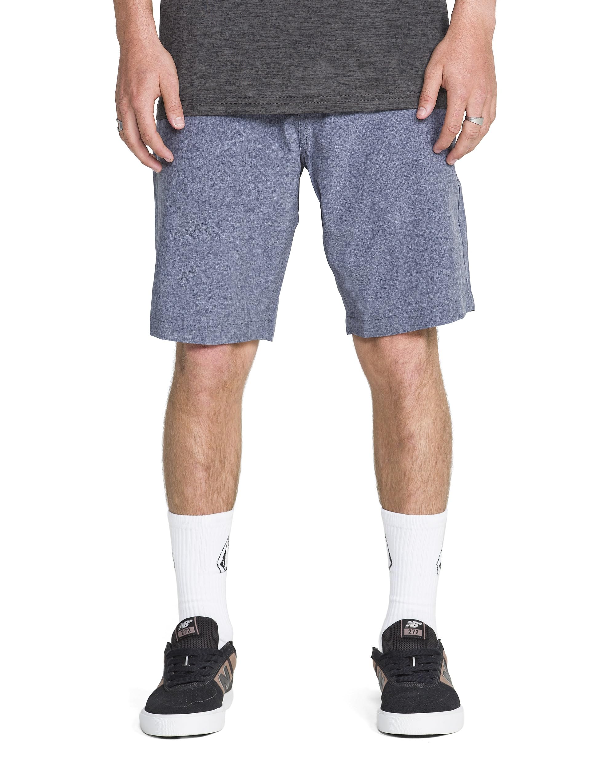 Volcom Men's Navy Kerosene 21" Hybrid Chino Shorts, 34