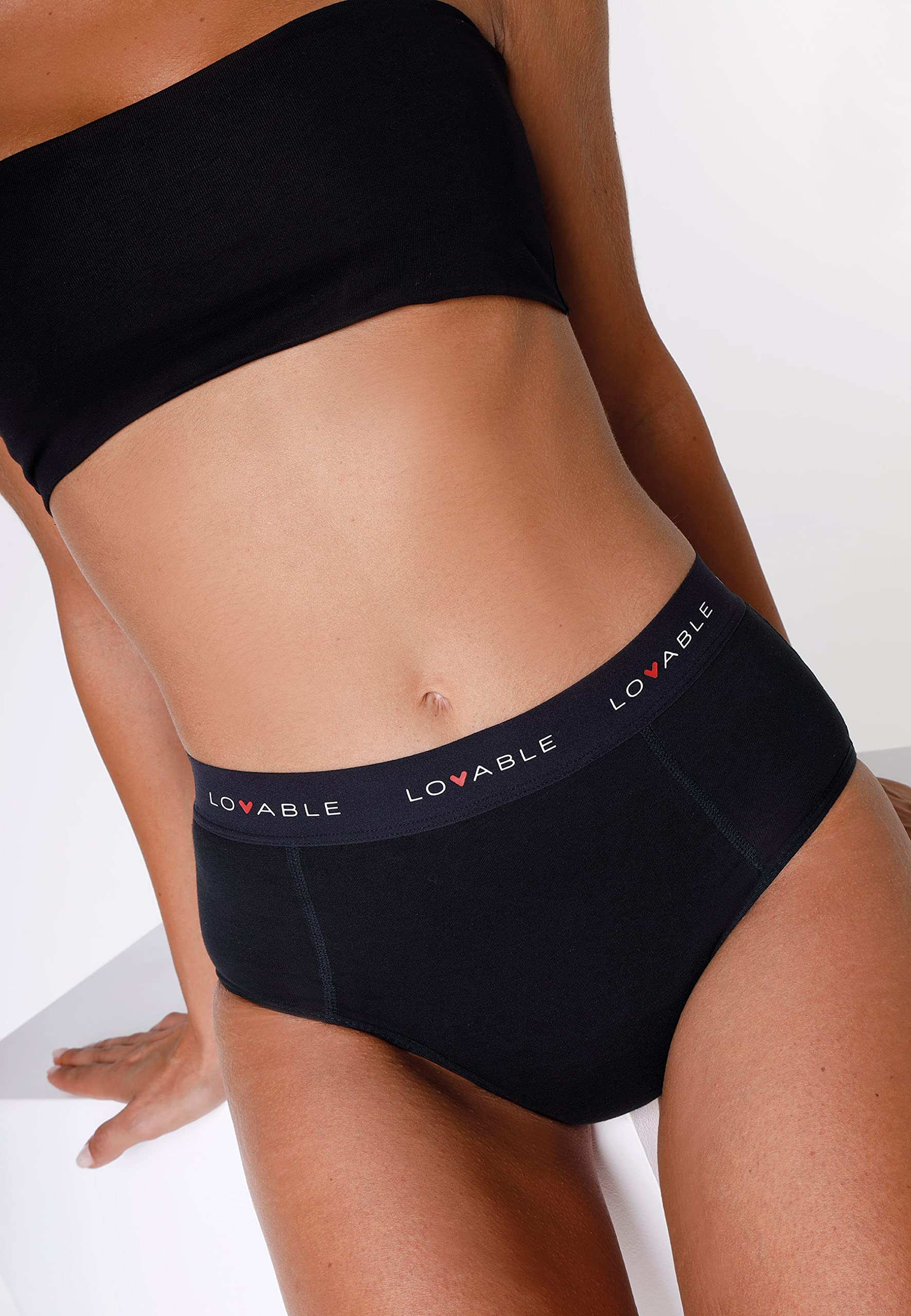 LOVABLE Alto da Ciclo Mestruale Flusso Medio Period Panties Slip Donna