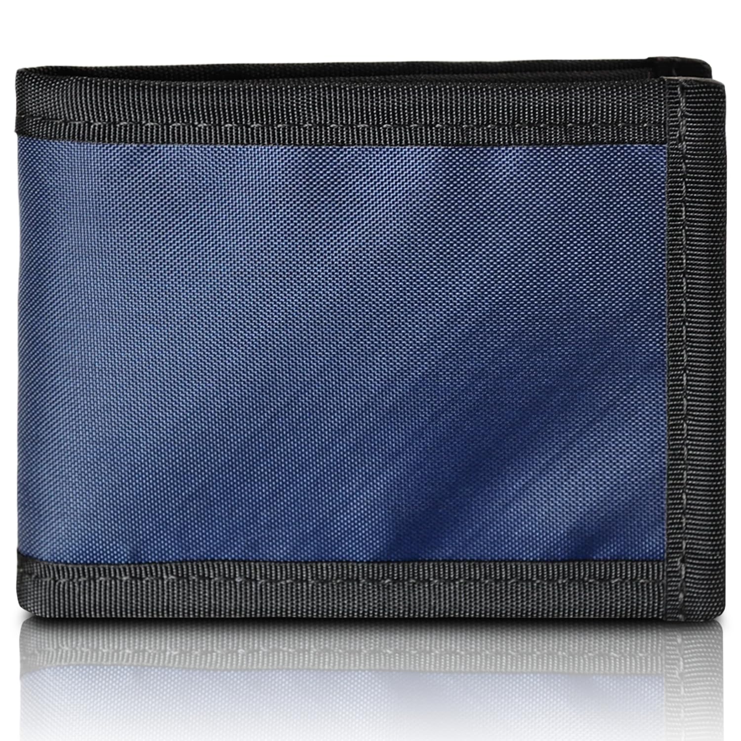 Flowfold Vanguard Recycled Material Bifold Wallet | Slim and Durable with Cash Pocket, Two Hidden Card Pockets and Two ID Windows | Holds 10-12 Cards