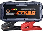TREKURE 6000A Booster Pack, 26800mAh Jump Starter for Car Battery, All Gas/12L Diesel Portable Car Battery Power Pack, Safe Jumper Cables with Fast Charge & LED Light