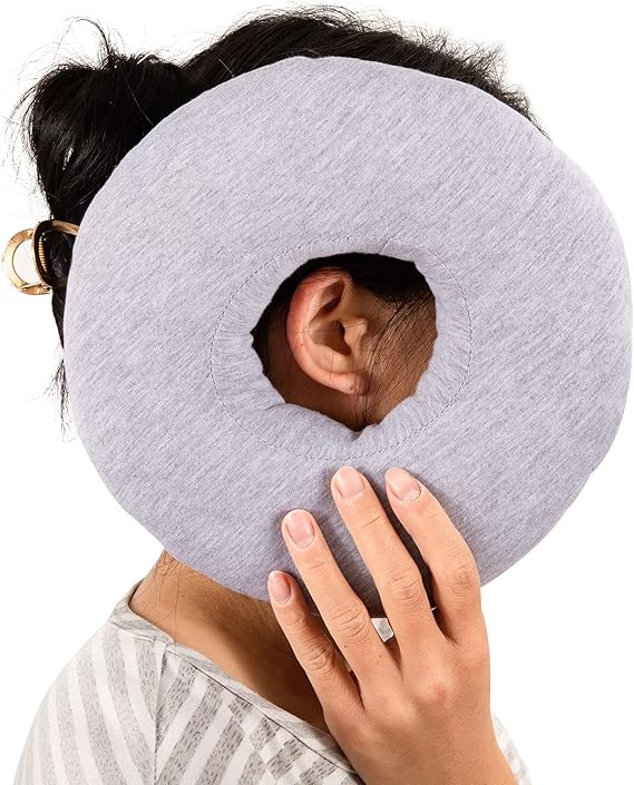 UKTYUAS Piercing Pillow, Ear Pillow with Hole, 9" Piercing Pillow for