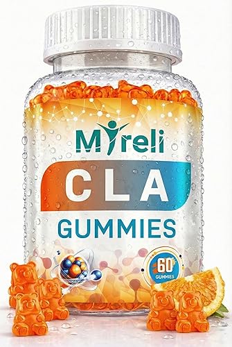 CLA - Gomitas veganas de 1000 mg para hombres y mujeres, 1000 mg, 60 masticables de ácido linoleico conjugado vegano para apoyo corporal magro y