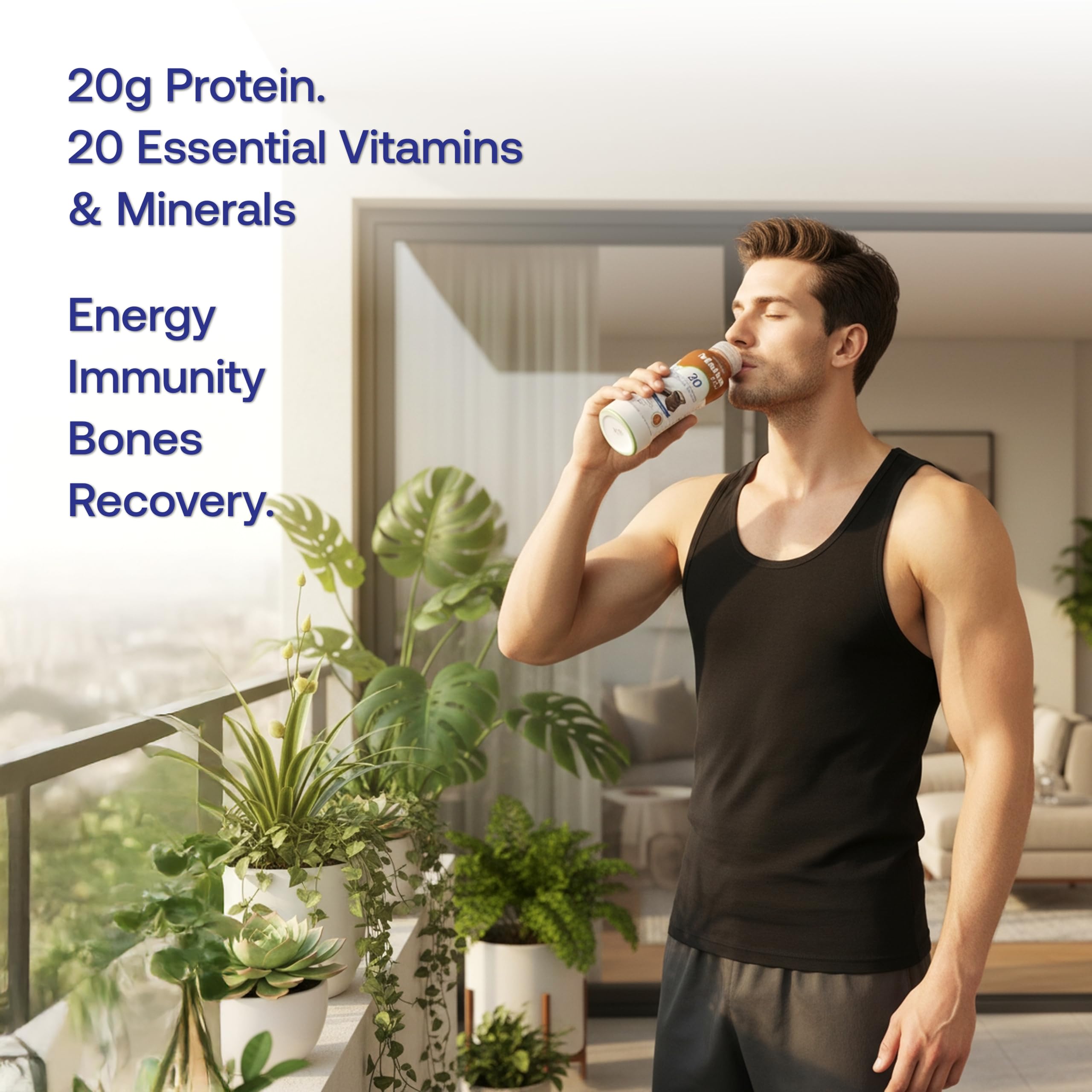 Maiva Pro Chocolate Plant Protein Shake - 300ml (Pack of 4) | 20g Protein , 20 Vitamins & Minerals | Smooth & Delicious | Light on Stomach | Vegan, Lactose-Free, No Added Sugar, No Preservatives, No Artificial Sweetener 4