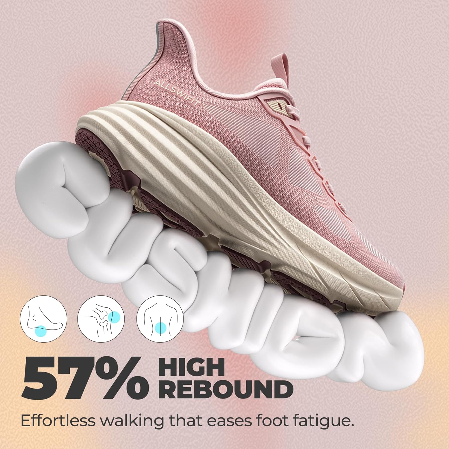 Women's Slip On Walking Shoes Hands-Free Cushion Running Tennis Non-Slip Comfortable Gym Workout Athletic Breathable Fashion Sneakers ActiveFlow - Image 4