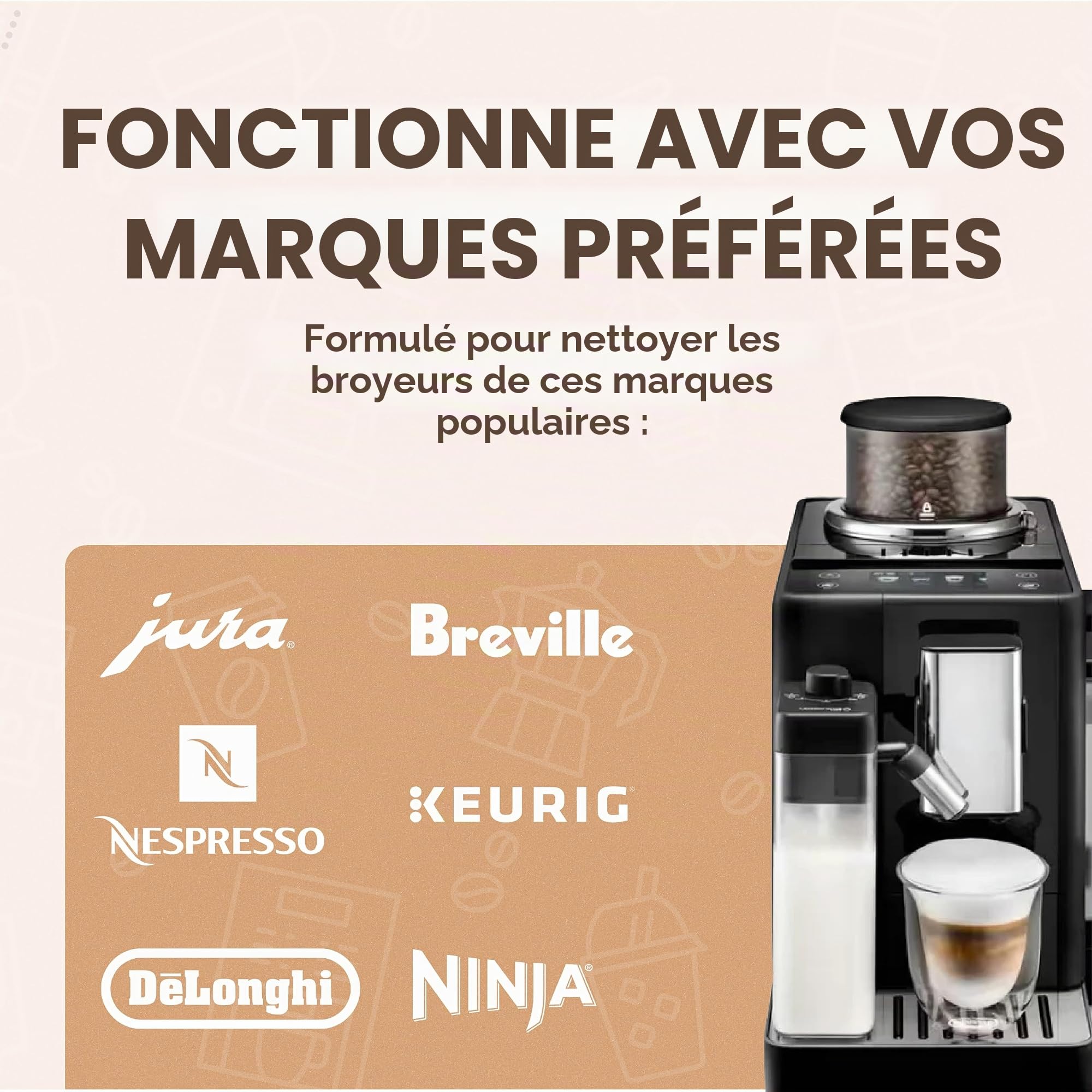 Urnex SuperGrindz Tablettes de nettoyage pour broyeur, 330 g