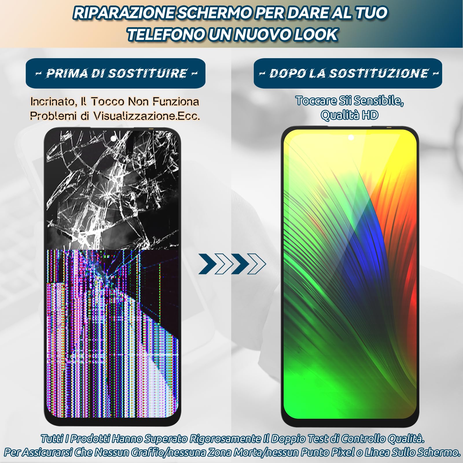 RongZy Schermo LCD per Xiaomi Redmi 12 Sostituzione Display per Xiaomi Redmi 12 5G Digitizer Assembly Vetro di Ricambio Touch Screen con Strumenti(6.79", Nero)