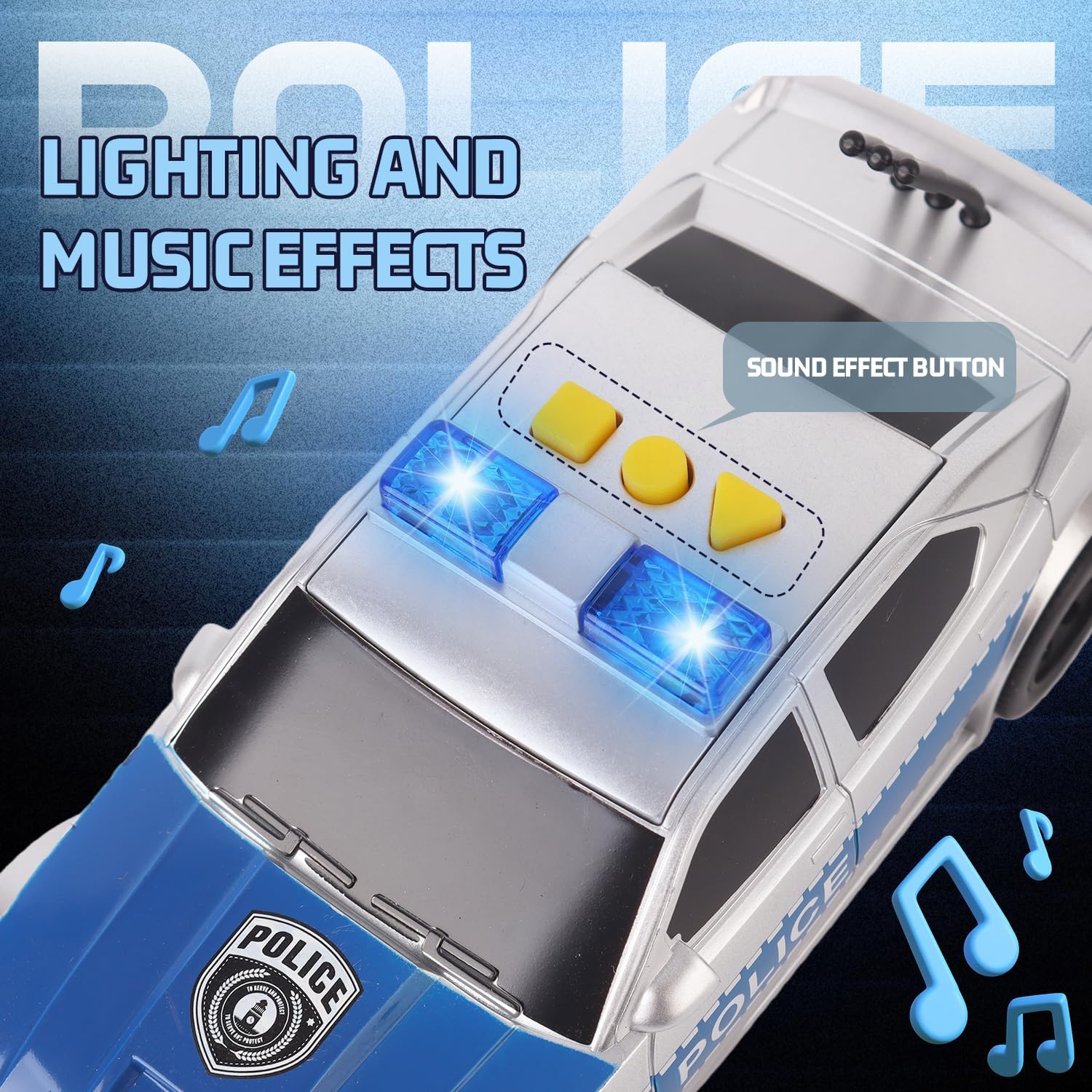 Police Car Toy Set | Cop Vehicle Toys for Kids | Cop Car, SWAT Armored Vehicle, Helicopter & Action Figures | 1:32 Model Scale Police Toys | Holiday and Birthday Gifts for Boys