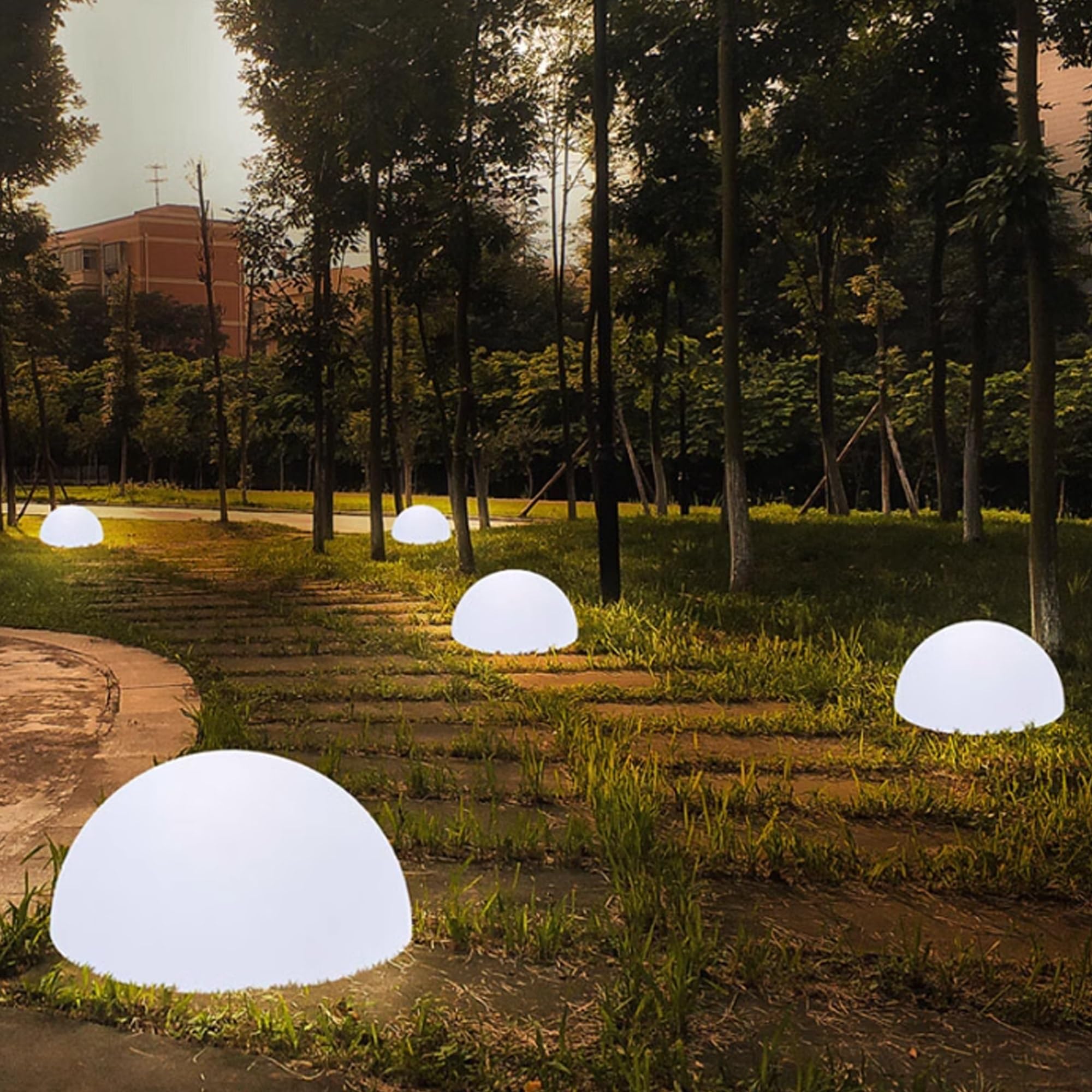 Lampes Solaires Extérieur, boules lumineuses exterieures solaires, 16 Couleurs Lampe Solaire Décorative, décoration jardin, pour jardin, pelouse, patio, allée, arrière-cour, décoration de paysage(60*3