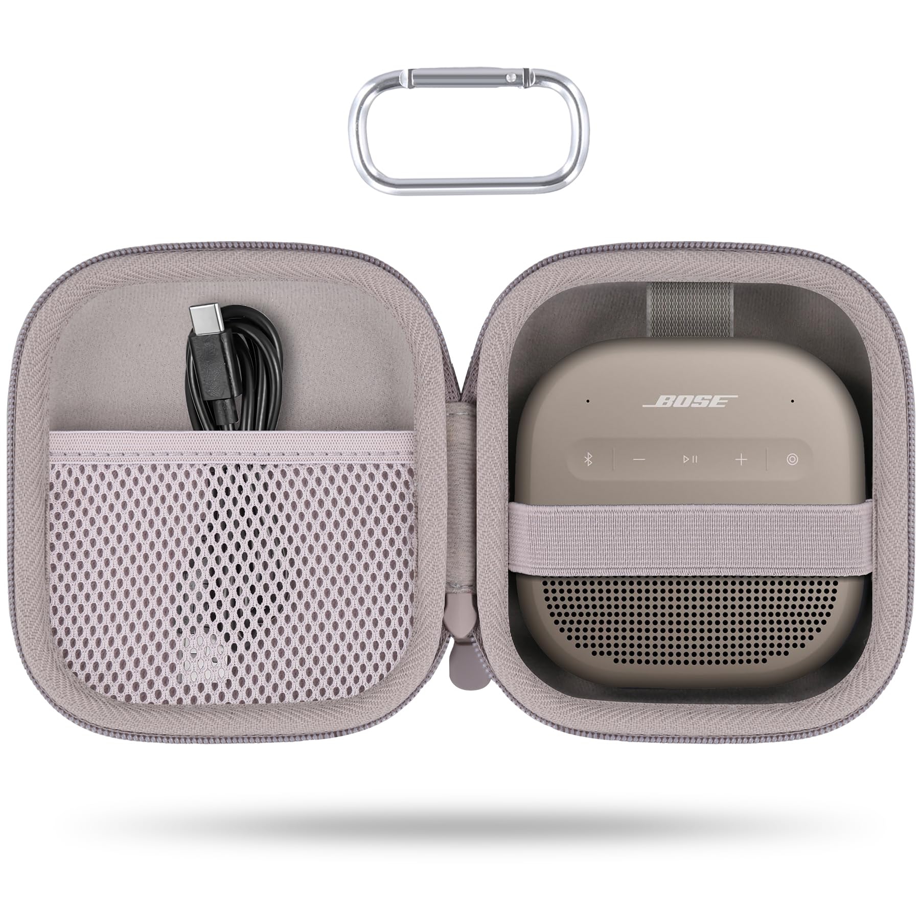 for Bose New SoundLink Micro 2nd Gen Speaker Protective Case, Sand