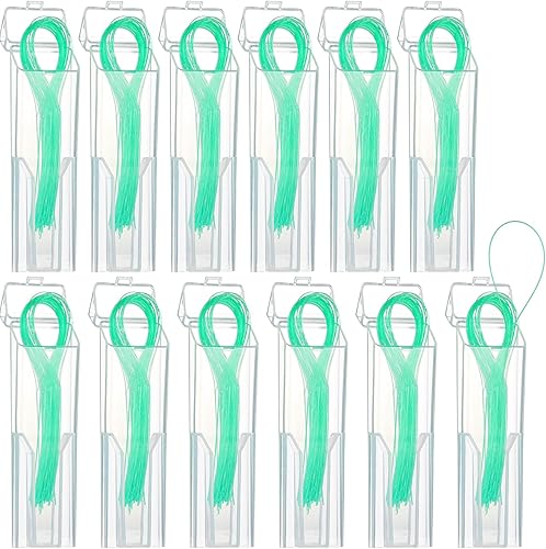 600 enhebradores dentales de hilo dental para aparatos ortopédicos, puentes e implantes, diseño de bucle de nailon multifuncional para tus dientes,