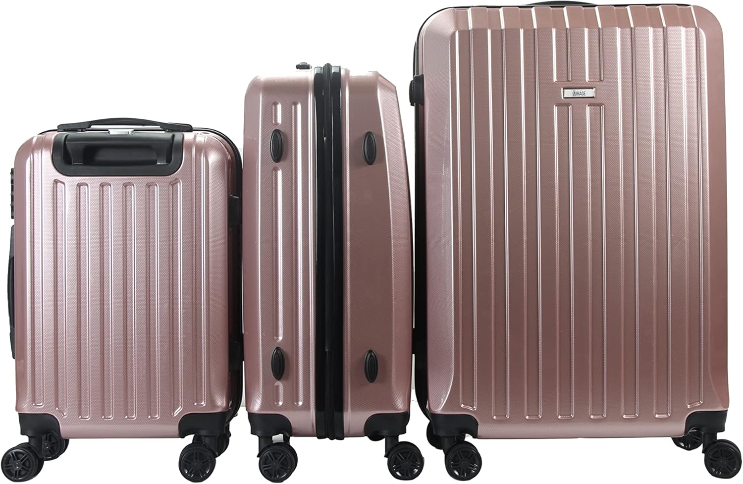 review Mirage DORIS ABS Hard shell Lightweight 360 Dual Spinning Wheels Combo Lock 28