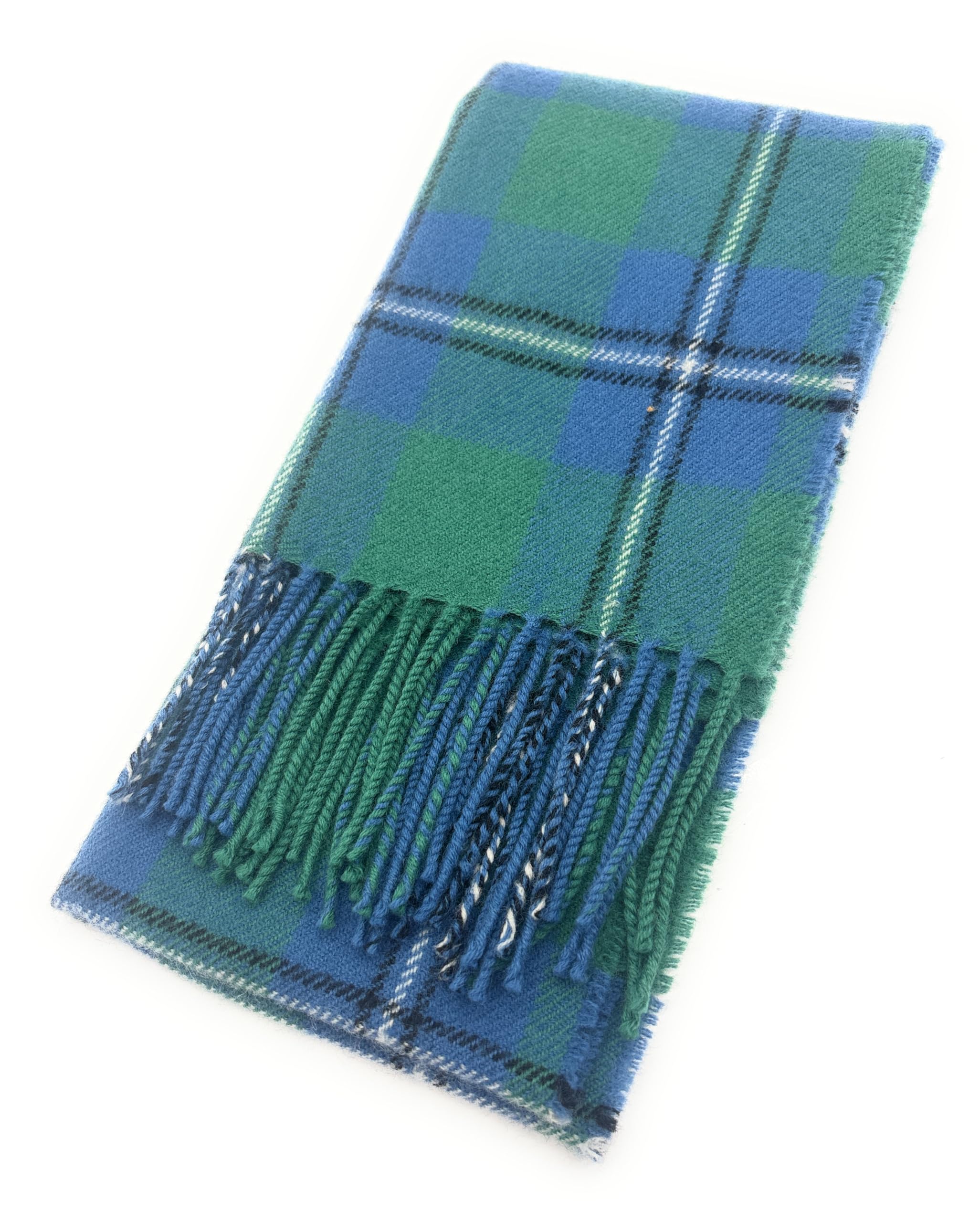 Scottish Lambswool Tartan Scarf, Unisex, Made in Scotland (Irvine Ancient)