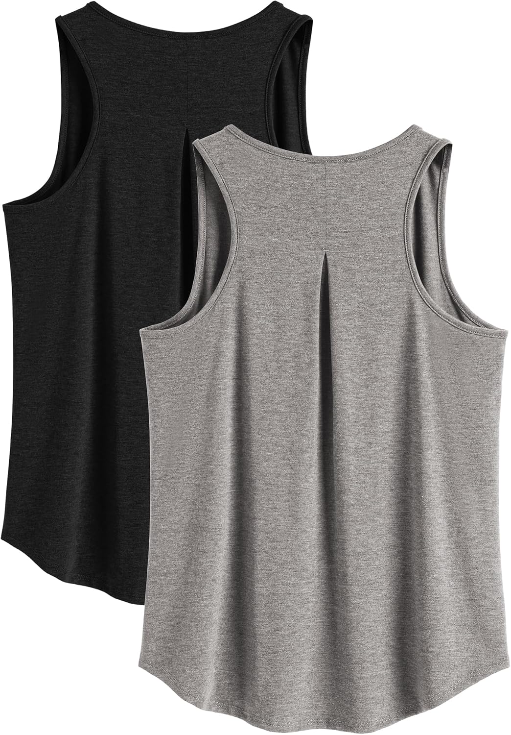 PINSPARK Workout Tops for Women Racerback Tank Top Pack Sleeveless Athletic Running Tops Loose Gym Shirt Quick Dry Yoga Tank