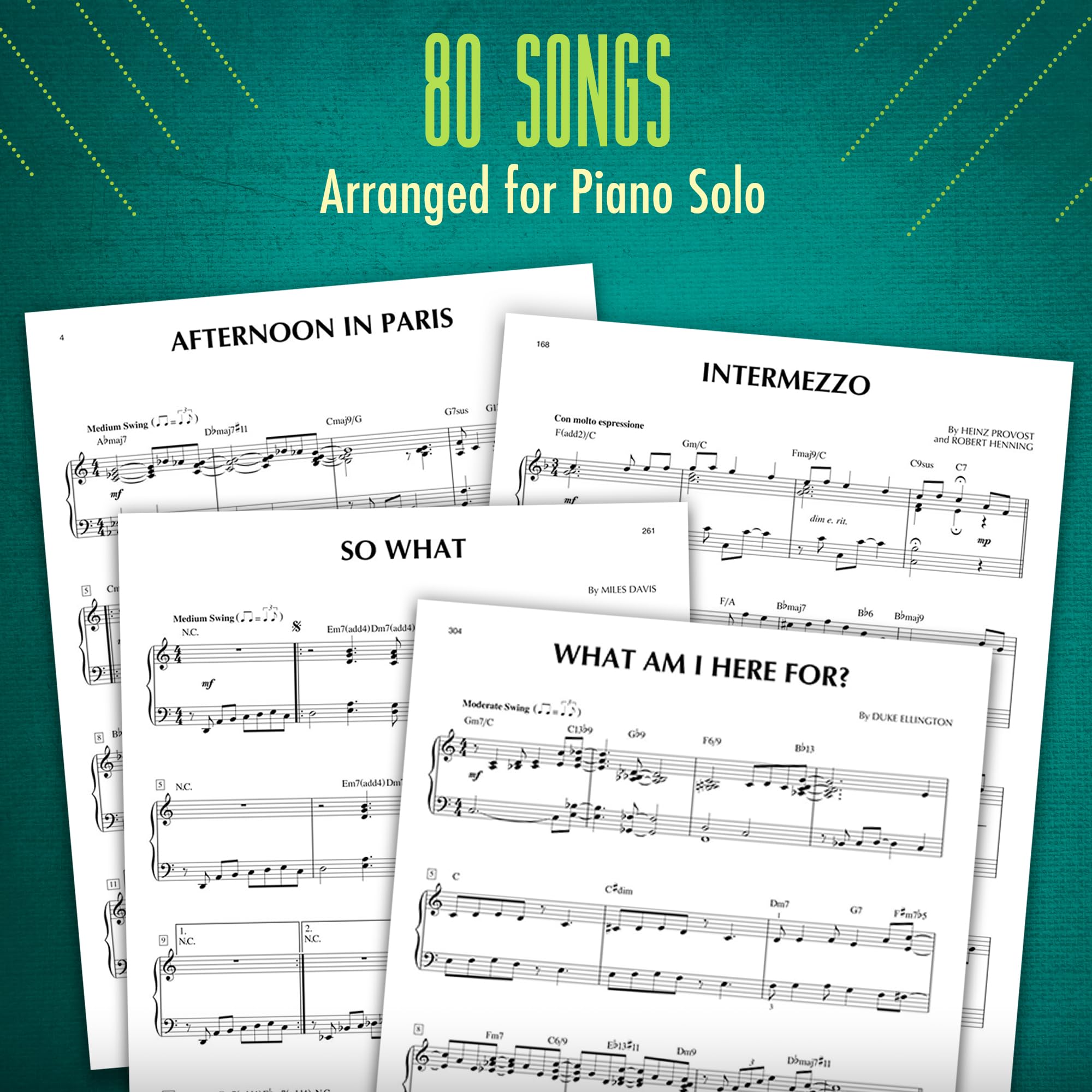 The best jazz piano solos ever piano: 80 Classics from Miles to Monk, and More!
