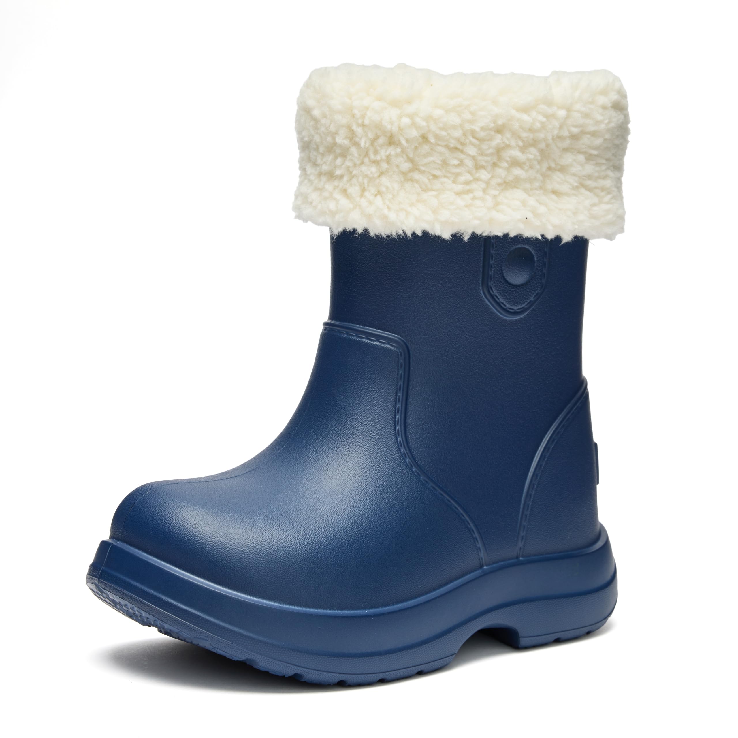 Ladeheid x Camminare Kinder Gummistiefel aus leichtem EVA warm gefüttert wasserdicht und sicher geführt durch rutschfeste Sohle ideal für kalte Tage und Schnee LA-CA-19