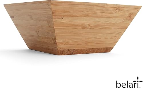 Miniatura 4 de Juego de cuencos de bambú de 6.25 pulgadas, cuencos reutilizables de bambú, cuencos cuadrados de bambú, vajilla de madera, cuencos de bambú para