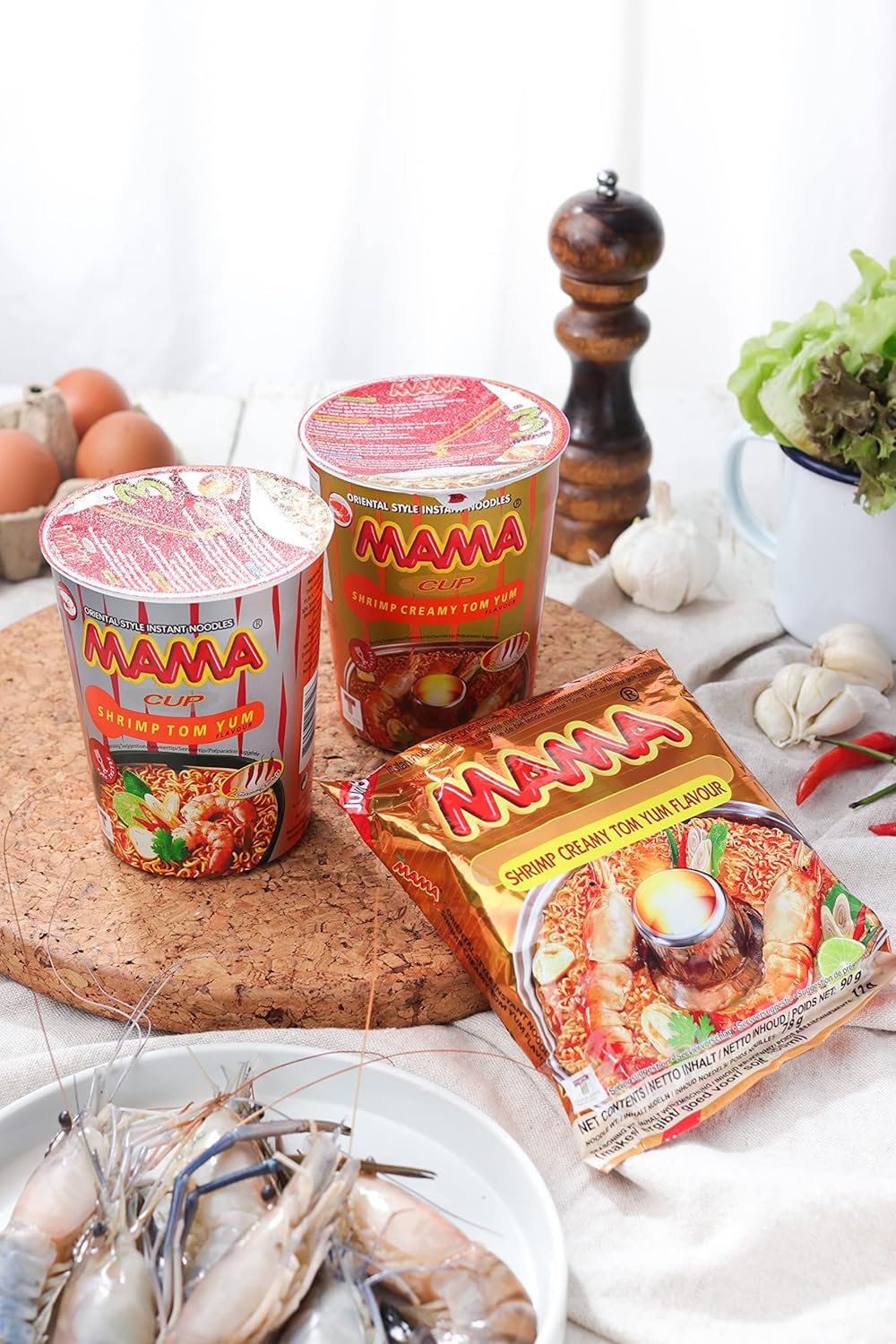 MAMA Instant Nudeln Garnele Sahnig: Der perfekte Genuss im 20er Pack!