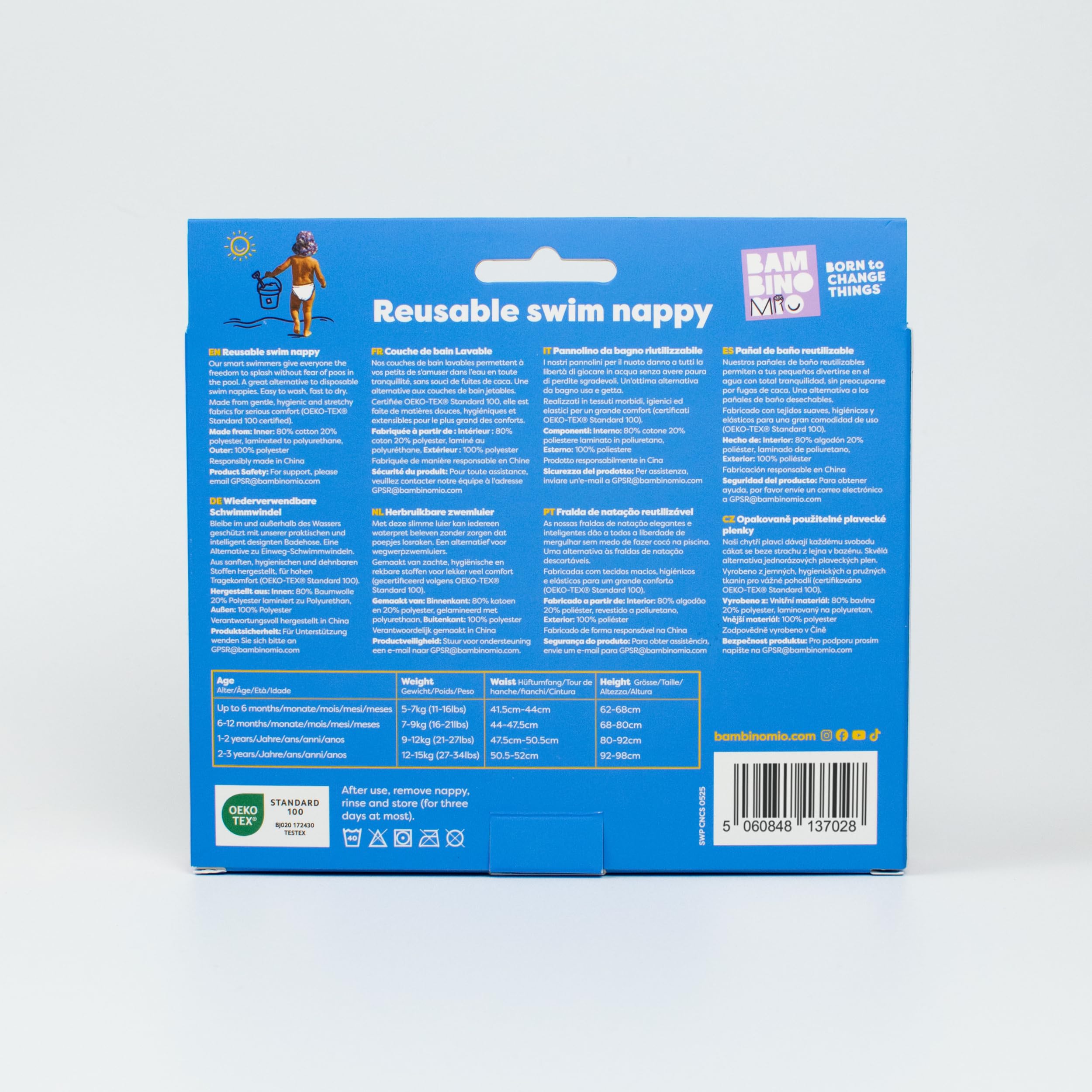 Bambino Mio, Couche de bain Lavable (1 à 2 ans - FRUIT JUTEUX) pour Bébés et tout-petits, unisexe, pour Garçons et Filles