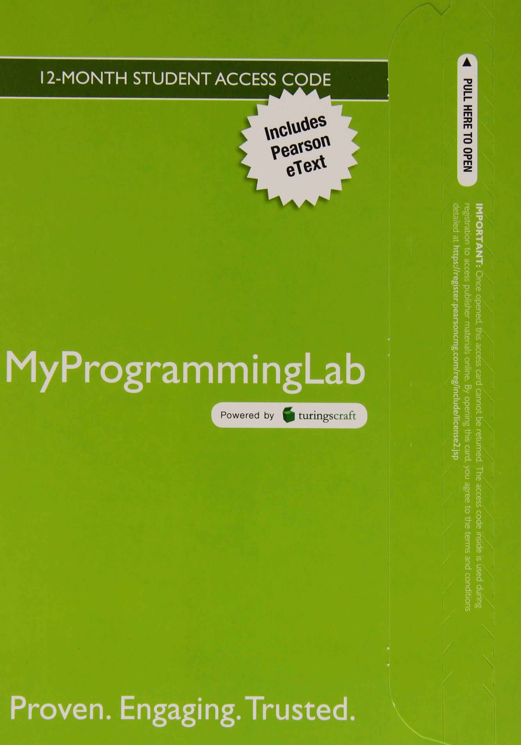 MyLab Programming with Pearson eText - Access Code Card - for Java ...