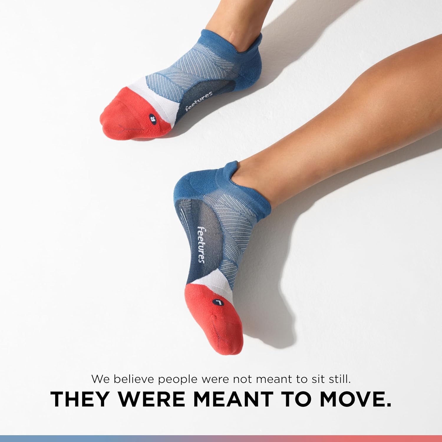 Feetures Elite Light Cushion No Show Tab Sock Wave