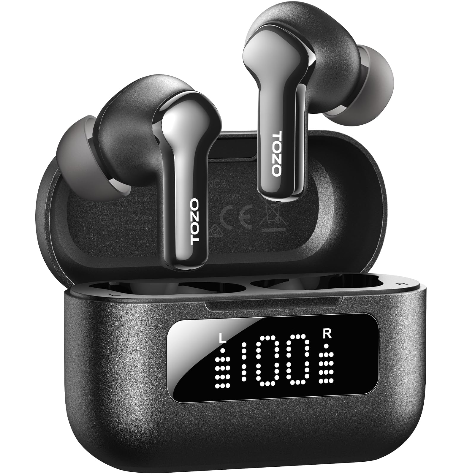 Sponsored Ad – NC3 Hybrid Active Noise Cancelling Wireless Earbuds with 6 Mics AI Clear Call Ear Buds 55H Playtime with LED Display 32 Preset EQs via APP Bluetooth 5.3 IPX8 Waterproof in Ear Headphones