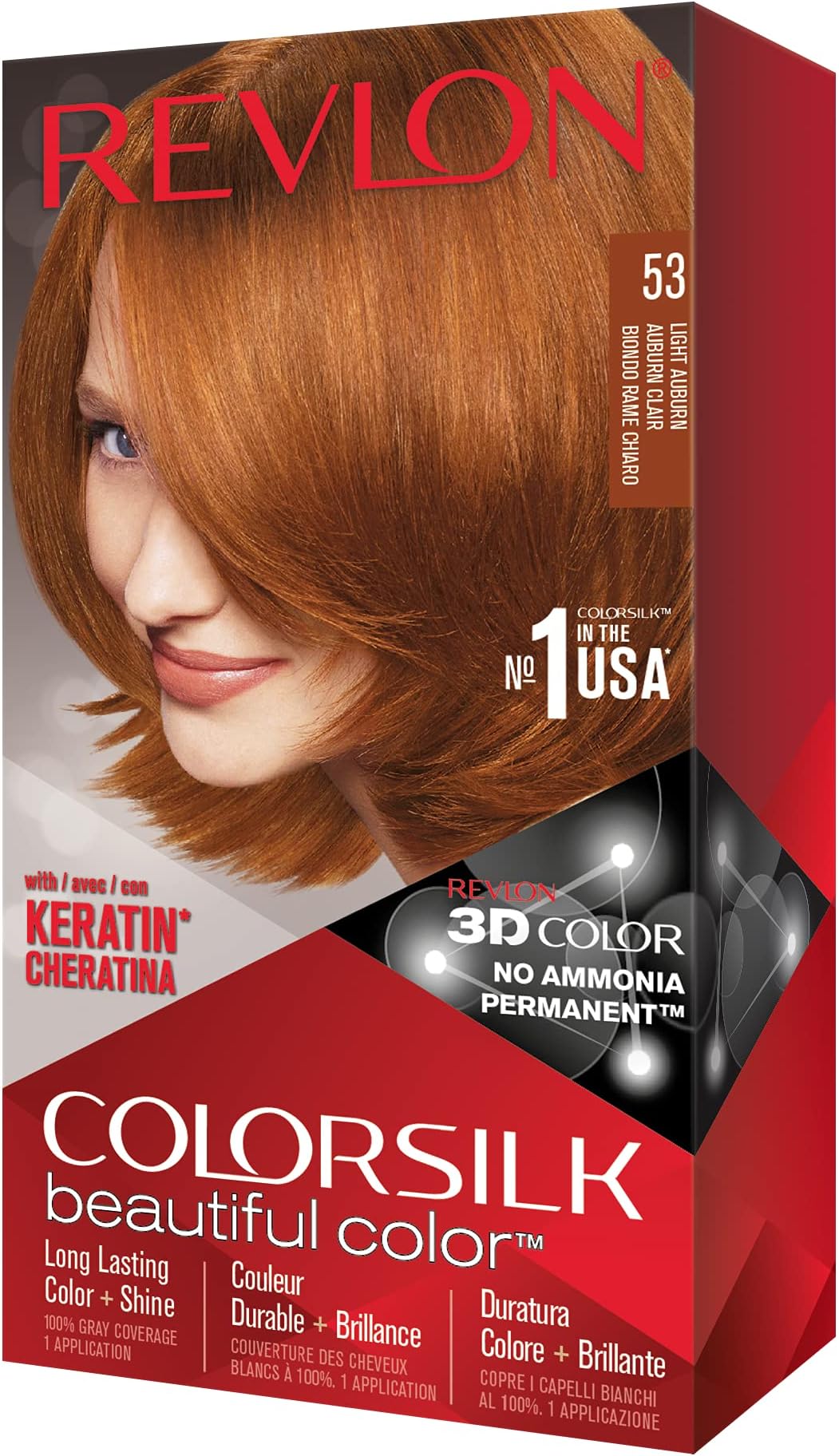 Revlon Colorsilk Haircolor, Light Auburn, 4.4 Ounces by Revlon