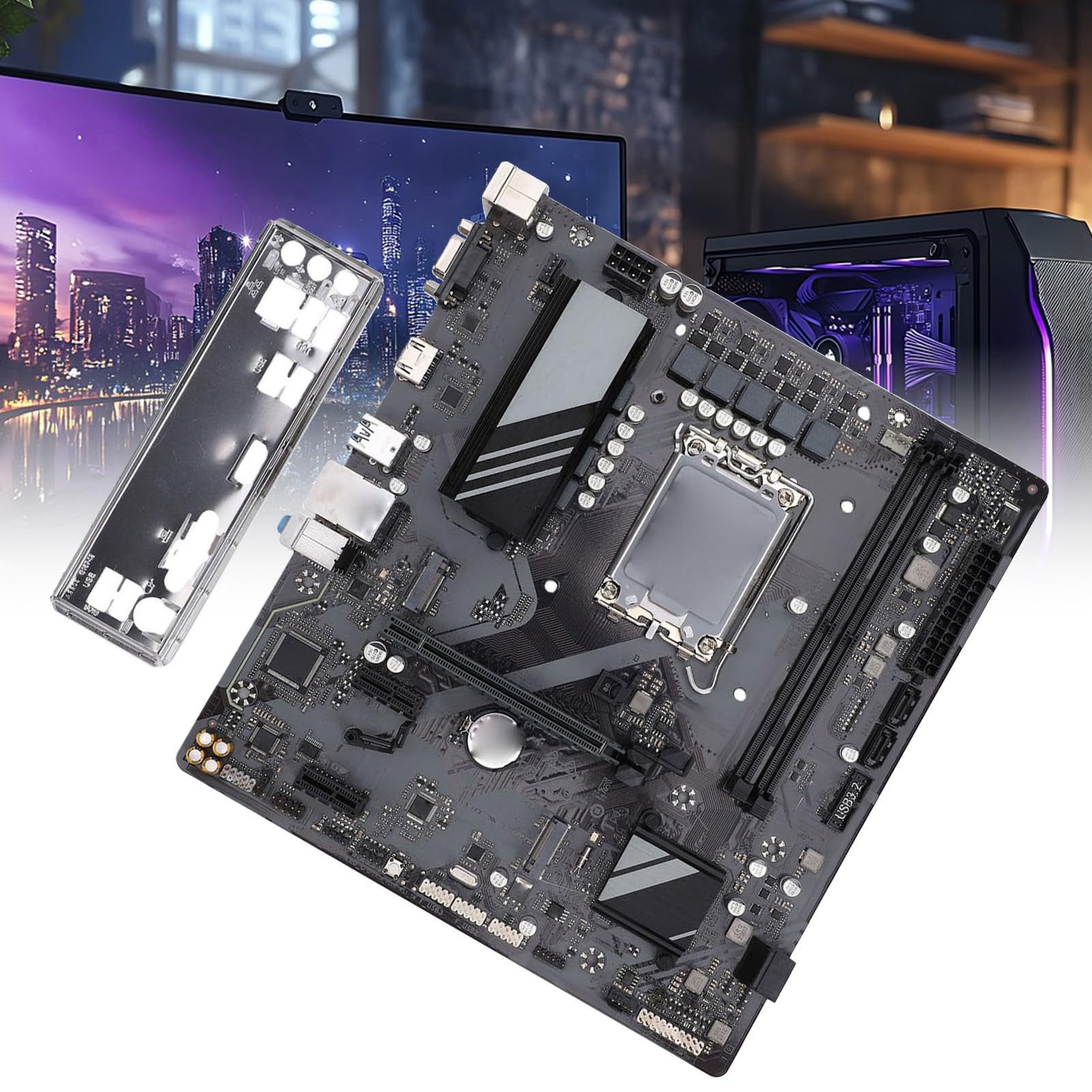 Walmeck Placa Base de Escritorio B760M para 12.a-14.a Generación DDR5