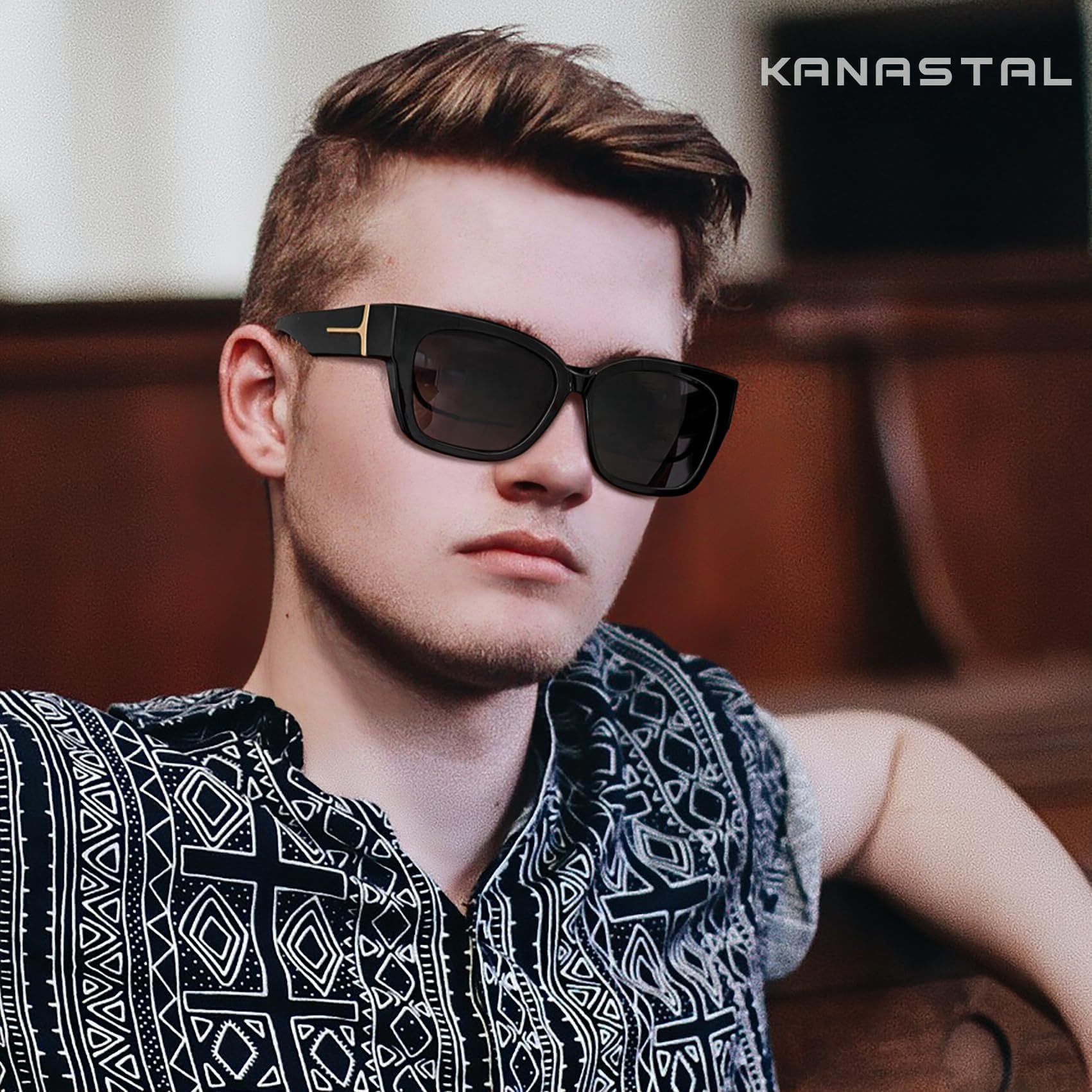 KANASTAL Oversized Gafas de Sol Superpuestas Polarizadas, Marco TR90 Ultraligero, Mujer y Hombre Protección UV400, Conducción, Deportes al Aire Libre y Viajes