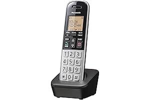 Panasonic Compact Cordless Phone with DECT 6.0 for Enhanced Range - KX-TGB810S