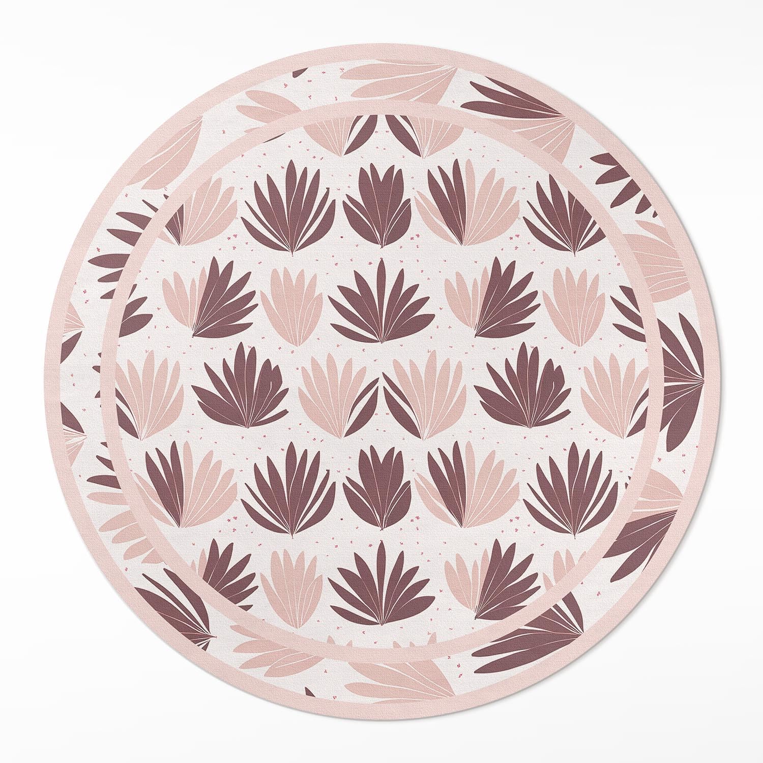 Tapis de Sol Cuisine Rond en Vinyle Style Pastel pour la Maison