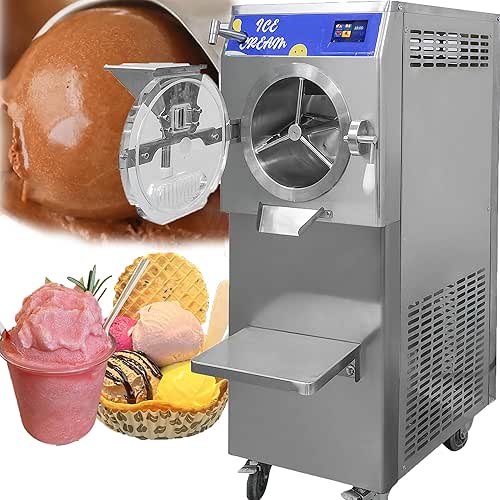 Wixkix 13Gal/H Gelato Machine, 5 IN 1 Commercial Hard Ice